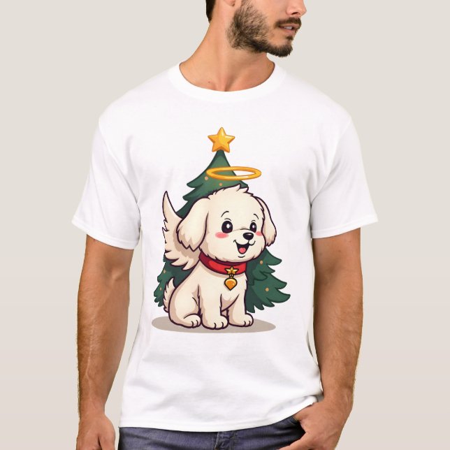 Camiseta Perro Ángel Maltés (Anverso)