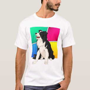 Camiseta Perro animal amante Mascota dueño de perro Pop Art