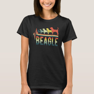 Camiseta Perro Animal Beagle Palabra Latido Retro Vintage C