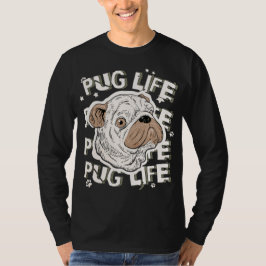 Camiseta Perro animal de la vida de Pug