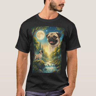 Camiseta Perro Animal Meme Aullando A La Luna