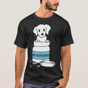 Camiseta Perro antidepresivo dorado perro recuperador