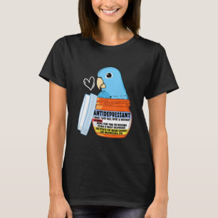 Camiseta Perro antidepresivo lindo I Parroquia azul