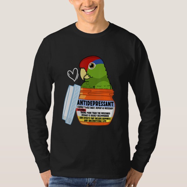 Camiseta Perro antidepresivo lindo soy mexicano de cabeza r (Anverso)