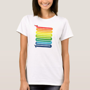 Camiseta Perro arco iris