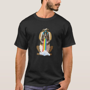 Camiseta Perro arcoiris con positividad radiante Shih Tzu P