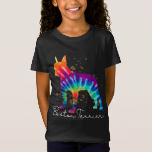 Camiseta Perro arcoiris del cielo de Boston Terrier