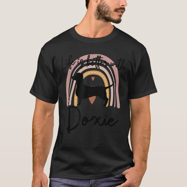 Camiseta Perro arcoiris mejor para la vida (Anverso)