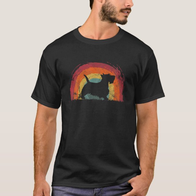 Camiseta Perro arcoiris salvaje escocés (Anverso)