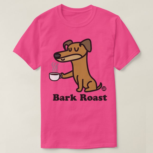 Camiseta perro asador de corteza (Diseño del anverso)