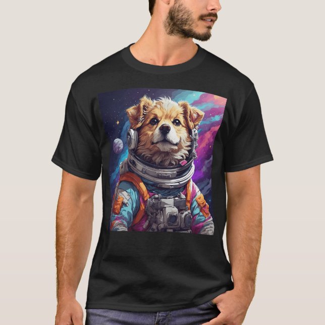 Camiseta Perro astronauta (Anverso)