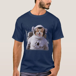 Camiseta Perro astronauta Corgi Profundo en el espacio cósm