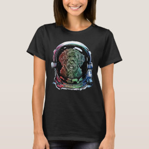 Camiseta Perro astronauta de perro de agua portugués