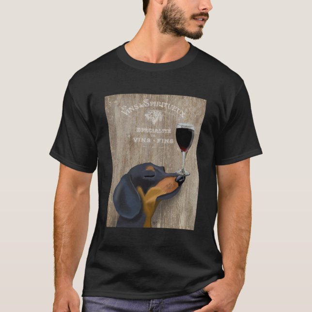 Camiseta Perro Au Vin Dachshund (Anverso)