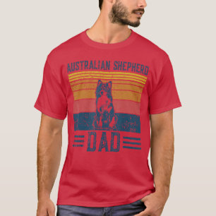 Camiseta Perro Aussie Papá Vintage Australian Shepherd Papá