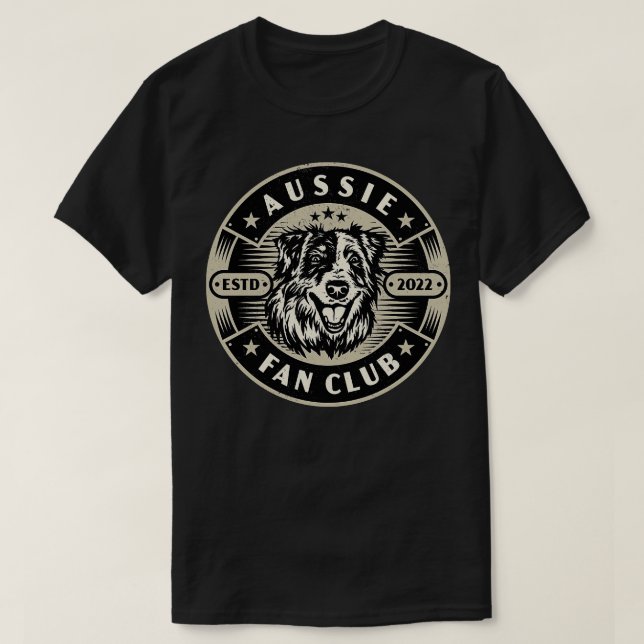 Camiseta Perro australiano 1 (Diseño del anverso)
