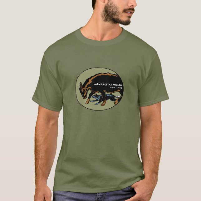 Camiseta Perro australiano del ganado - la mente mueve la (Anverso)