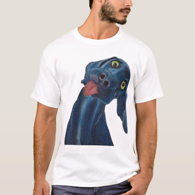 Camiseta Perro azul tonto (Anverso)