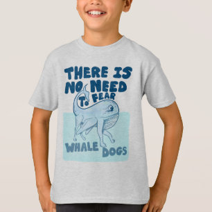 Camiseta Perro ballena criatura divertida