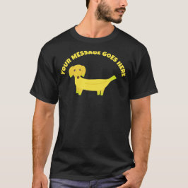 Camiseta Perro bananero lindo personalizado