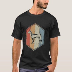 Camiseta Perro Basenji con diseño perturbado Retro Basenji 