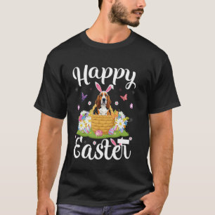 Camiseta Perro Basset Hound Feliz Caza de Huevos de Pascua