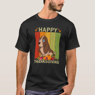 Camiseta Perro Basset Hound Gráfico Retro Familia Combinaci