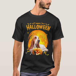 Camiseta Perro Basset Hound Happy Halloween Basset Hound Do