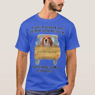 Camiseta Perro Beagle Conduciendo Camión