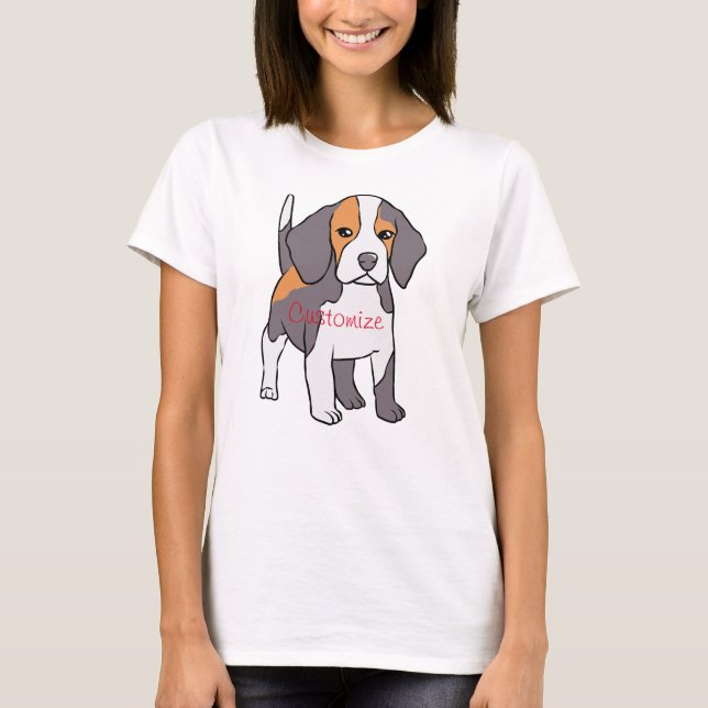 Camiseta Perro Beagle Cute Rama Thunder_Cove (Anverso)