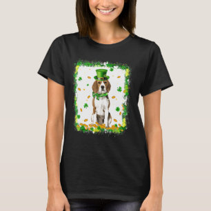 Camiseta Perro Beagle Cute St Patricks Día Irlandés Shamroc