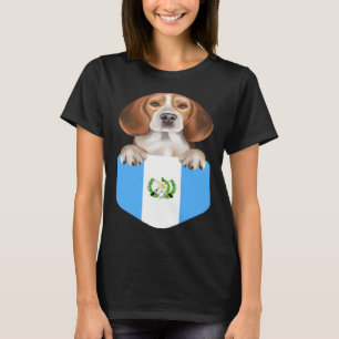 Camiseta Perro Beagle De La Bandera De Guatemala En El Bols