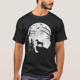 Camiseta Perro Beagle en la Luna Ropa de Halloween hombres