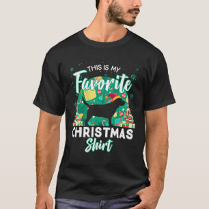 Camiseta Perro Beagle Este Es Mi Navidad Favorito
