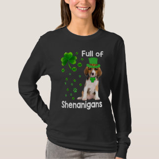 Camiseta Perro Beagle Lleno De Shenanigans Leprechaun St Pa