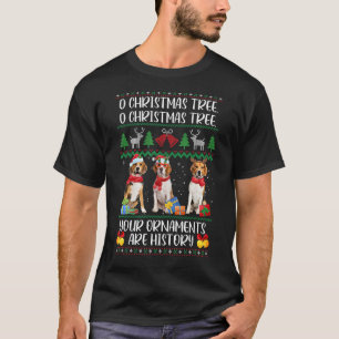 Camiseta Perro Beagle Navidades sudorosos Perro Cachorro