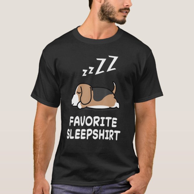 Camiseta Perro Beagle Perros Nap Dormir Pajama Pajamas (Anverso)