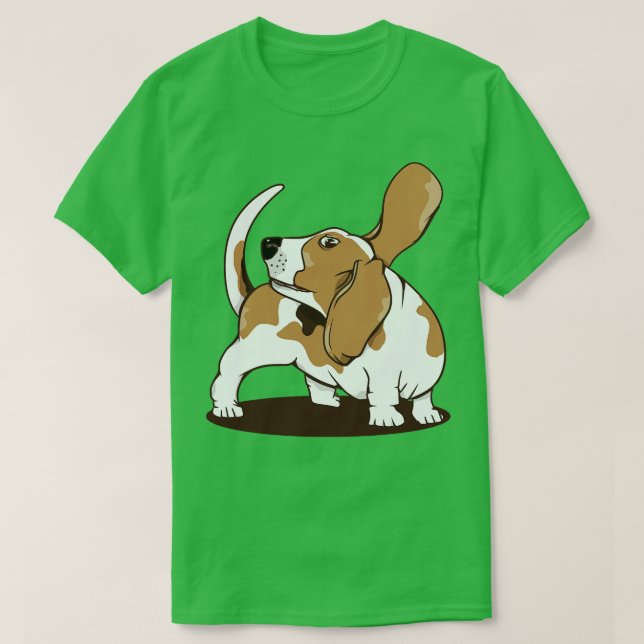 Camiseta Perro Beagle persiguiendo su cola (Diseño del anverso)