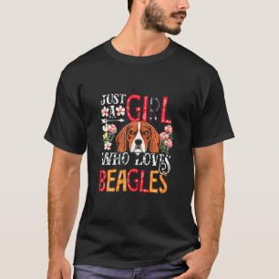 Camiseta Perro Beagle Sólo Un Chica Que Ama A Beagle