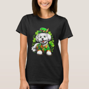 Camiseta Perro Bichon Frise Día de San Patricio