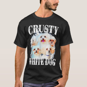 Camiseta Perro Blanco Crujiente Divertido Para Hombres Muje
