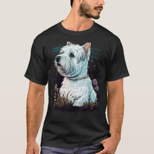 Camiseta Perro blanco del territorio de la Montaña Negra en
