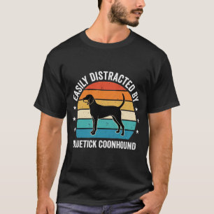 Camiseta Perro Bluetick Coonhound Atardecer Retro