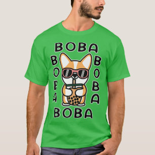 Camiseta Perro Boba Tea Bubble Tea Anime Kawaii Premium 