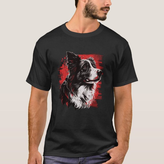 Camiseta Perro Border Collie (Anverso)