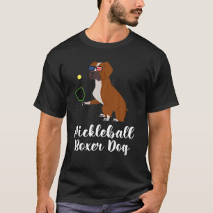Camiseta Perro boxeador de pickleball, pickleball divertido