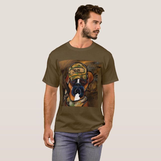 Camiseta Perro Boxer (Anverso completo)