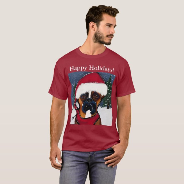 Camiseta Perro Boxer (Anverso completo)