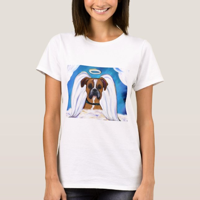 Camiseta Perro Boxer Ángel (Anverso)