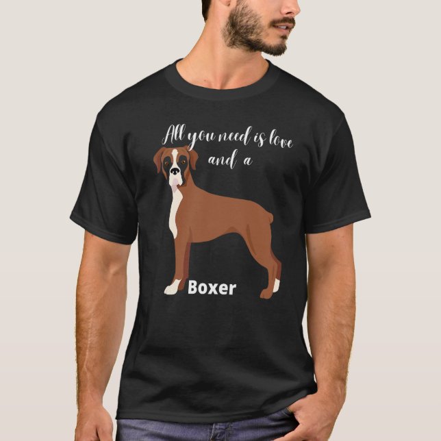 Camiseta Perro Boxer  Animal  Mascota (Anverso)